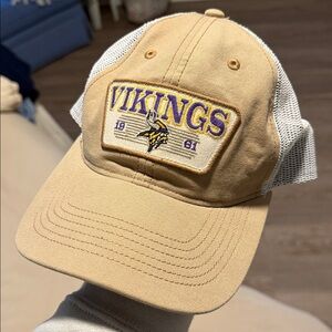 Vikings Tan and White Woman’s Cap